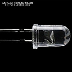 50 X 5mm Ultra Bright Water Clear White LED Light Emitting Diode Bulb – USA