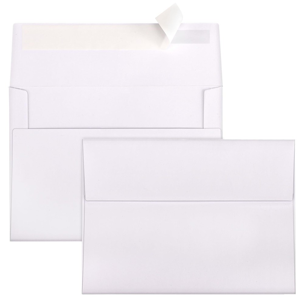 A7 Envelopes Self Seal 500 Pack – 5.25×7.25 White Invitation Envelopes Bulk f…