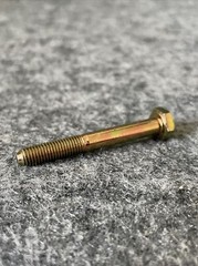 Lot Of 85 1/4-20 x 2″ Hex Head Screw Zinc Yellow-Chromate Plated Grade 8 Steel