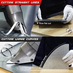 SHALL Electric Metal Cutting Shear, Corded Sheet Metal Cutter, Variable Speed