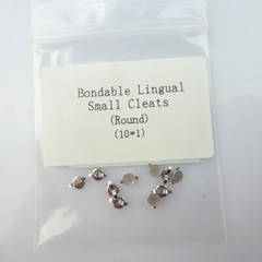 10PCS Orthodontic Lingual buttons Round/Rectangle Direct Bond Eyelets mesh base