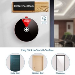 6 Options Office Door Signs – In A Meeting, Out Of Office, Do Not Disturb, Wo…