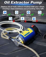 Oil Pump 12V 100W, Extractor for Engine Change, Blue, 12v