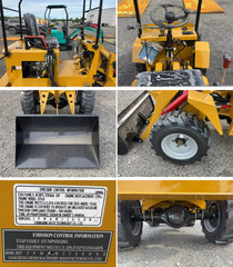 Agrotk KRW23 Wheel Loader 0.8 Ton Mini Skid Steer 23 HP RATO Gas Engine Compact