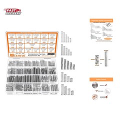 300PCS Compression Springs Assortment Kit 23 Different Sizes Small Spring 304…