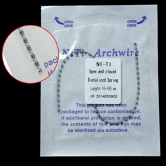 Dental High Quality Orthodontic Nickel-titanium Closed Distalized 180mm 0.010