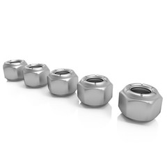Grade 2 Shear Bolts for Rotary Cutters 1/2″ x 3-1/2″ with Nylock Nuts – 5 Pack