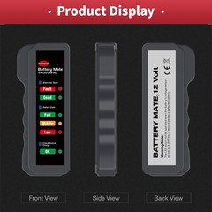 12V car Battery Tester, Alternator Tester Automotive,Battery Checker, Analyze…