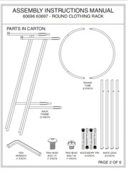 Black & Chrome 36″ Round Clothing Rack Height 48 – 72″ H Leveler Glides Garment