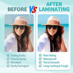 Letter Size Laminating Sheets, 8.5 x 11 Inches, Ultra Clear