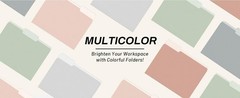 File Folders Letter Size Red, 100 Pack Manilla Folders 8.5 x 11 1/3-Cut Tabs,