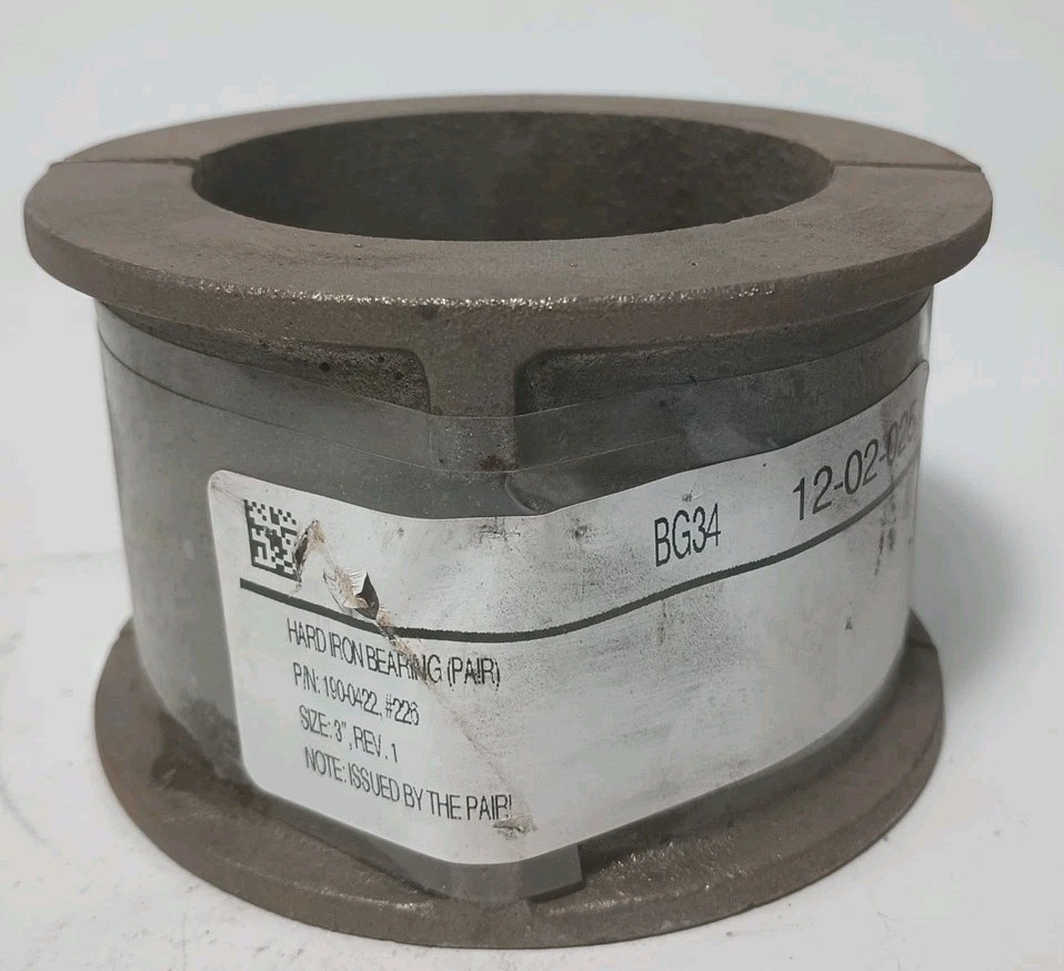 Hanger Bearing, Style 226, 3″ Shaft Size, Hard Iron – Split