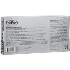 ForPro Nitrile Gloves Chemical Resistant PowderFree Black Medium 1000Count
