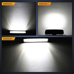 2pcs 27W LED Work Lights Flood Beam Universal fit Tractor Suv Atv Rectangle