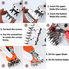 9 Wool Blade Cutter Sheep Shear Comb Tooth Blade Carbon GAW Steel High Electric