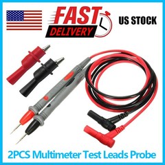 2pcs/set 1000V Digital Multimeter Test Leads Probe Kit 20A Wire Cable Set