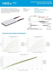 Qty: 3 Laird Thermoelectric Peltier Module 30 x 15 x 3.6 mm TEC cooler USA made
