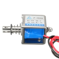 DC 6V 2A 20N 10mm Pull Push Type Open Frame Linear Motion Solenoid Electromagnet