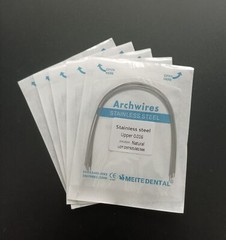 Dental Orthodontic Stainless Steel Arch Wires Round Wire Ovoid/Natural 10pcs/bag
