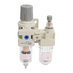 1/4″ NPT Compressed Air Filter Regulator Lubricator Water/Oil Trap Separator