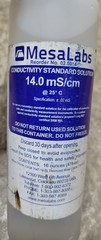 MesaLabs Conductivity Standard Solution 14.0mS/cm 16 oz Expires 2027