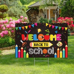 Jectivs Back to School Yard Sign