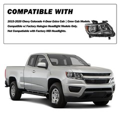 Colorado 2015-2022 Headlight Assembly Extra Cab Crew Cab Halogen Right Passenger