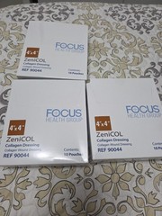 ZeniCOL 4 X 4 Inch Collagen Wound Dressing 29 Count NEW SEALED REF 90044