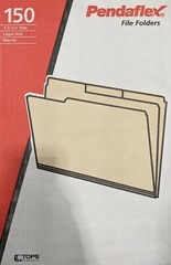 Pendaflex File Folder – Legal Size Manila 1/3-Cut Tab – PICK YOUR # OF FOLDERS