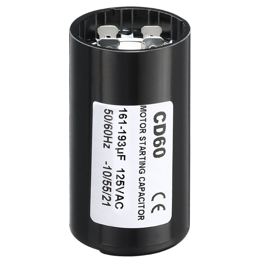 2Pack Motor Start Capacitor 161-193uF/Mfd 125V 50/60Hz CD60 for Motor Running
