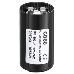 2Pack Motor Start Capacitor 161-193uF/Mfd 125V 50/60Hz CD60 for Motor Running