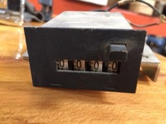 Lot of 3- METER/COUNTER 4 DIGITS 115 Volts AC FORM # X177604E 6 Watts w/Bracket
