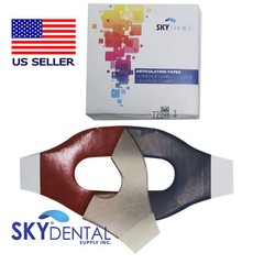 Red / Blue Articulating Paper Horseshoe 89 Microns 12 Books/Box