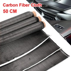 20″ x 10FT Real Carbon Fiber Fabric Cloth Roll 3k 200gsm 2×2 Twill Weave Black