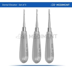 Dental Elevator LUXATING Root Instruments STRAIGHT SERRATED Tip 3mm, 3.5mm, 4mm