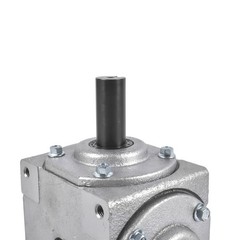 40 HP Right Angle Bevel Gearbox 3 Keyed Shafts 1:1 Ratio CW to CW CCW 1800 RPM