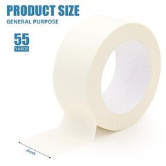 Wide Masking Tape, Beige White Painters Tape, General Purpose Adhesive Tape