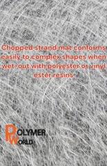 Polymer World Fiberglass 1.5X50X10 Yard Chopped Strand Mat for Boat, Automobiles
