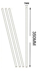4 Pack Glass Stirring Rods 13.8″(350MM) For Science Education, Lab & Kitchen Use