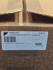 Daikin 105687401 CW Plastic Blower Wheel HVAC Replacement 8.25: x 8.12″