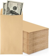 ACKO Coin Money Envelopes – 500 Pack of Durable Kraft Small Budget Envelopes …