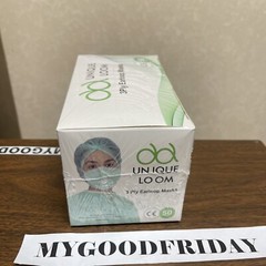 Unique Loom, Ear-Loop Face Masks , 50 PACK Made In Turkiye (FAST SHIPPING)
