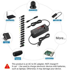 Universal 3A Power Adapter 3V to 24V Adjustable Output for Various Devices