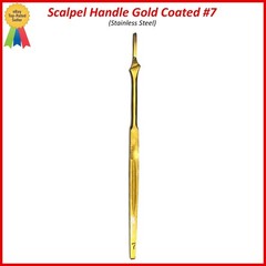 Scalpel Handle No. 7 Dental Stainless Steel 6.5″ Titanium Blue Coated
