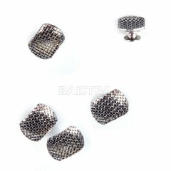 Botones linguales ortodoncia dental Base de malla rectangular redonda Bondable