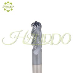 5 PCS 1/4″ 4 Flute Ball Nose Carbide End Mill 2-1/2″ Overall Length -TIALN COATE