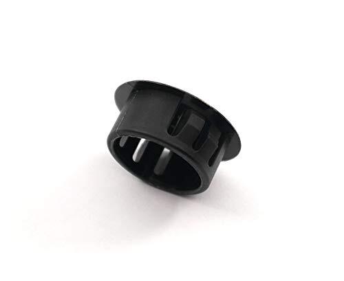 3/4″ Hole Nylon Locking Panel Plugs Black/White Dome Cover 15/16″ Top Width