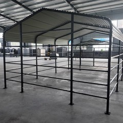 13x20ft Heavy Duty Livestock Shelter, Galvanized Steel for Cattle & Horses NEW