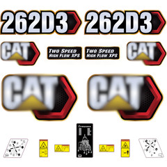 Compatible with 262D3 Decal Kit Skid Steer Stickers – Free Shipping – 3M Vinyl