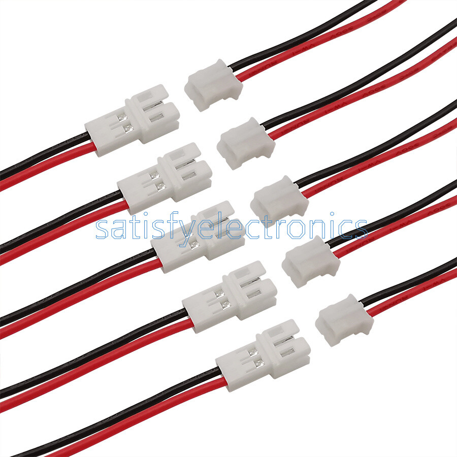 20CM JST PH 2.0 2 Pin Male Female Cable Connector Micro JST PH 2P 2.0mm Pitch